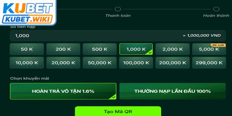 Rà soát cẩn thận thông tin tài khoản nạp để bảo đảm sự chuẩn xác